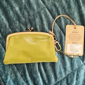 HOBO NWT green coin purse Genuine Leather